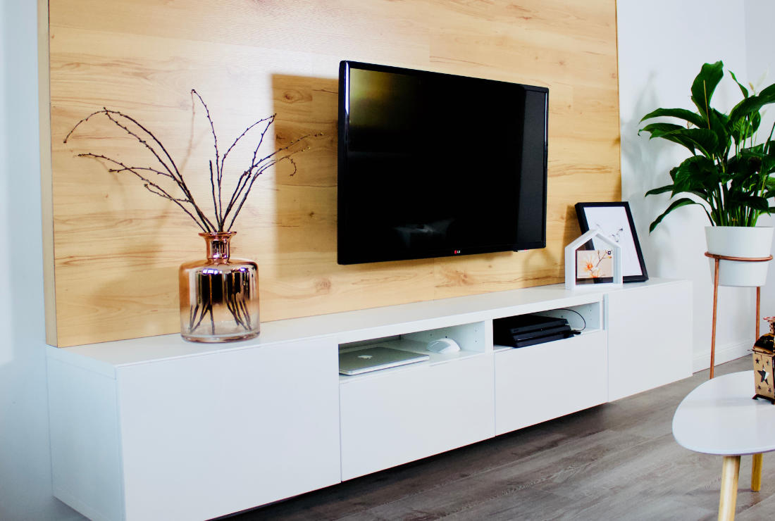 Diy Tv Wand Aus Holz Bauen Selfmade Interior