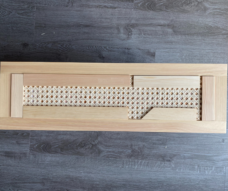 Ikea Tarva Hack - Wiener Geflecht ankleben